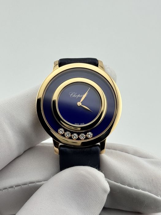 Наручные золотые часы с бриллиантами Chopard Happy Diamonds