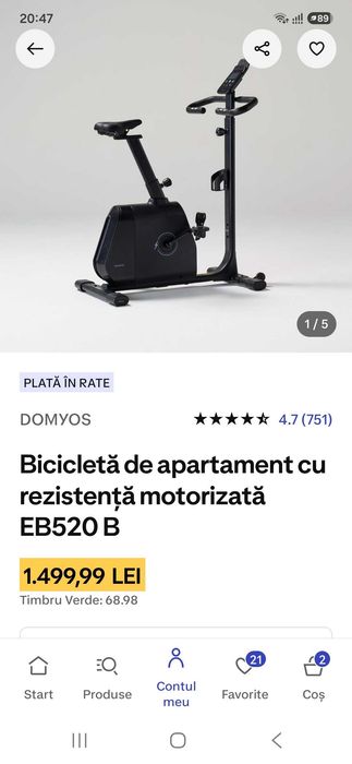 Bicicleta de apartament