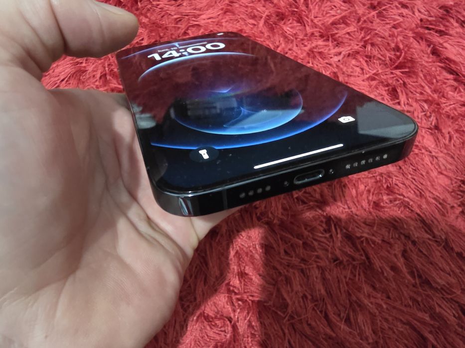 -Iphone 12Pro Max, 256Gb, 6Ram, Bat 100%, Albastru, impecabil, folosit