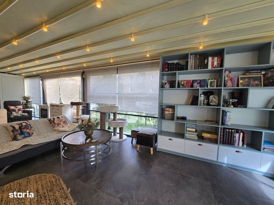 COSMOPOLIS - Apartament cu 2 camere si gradina, mobilat si utilat.