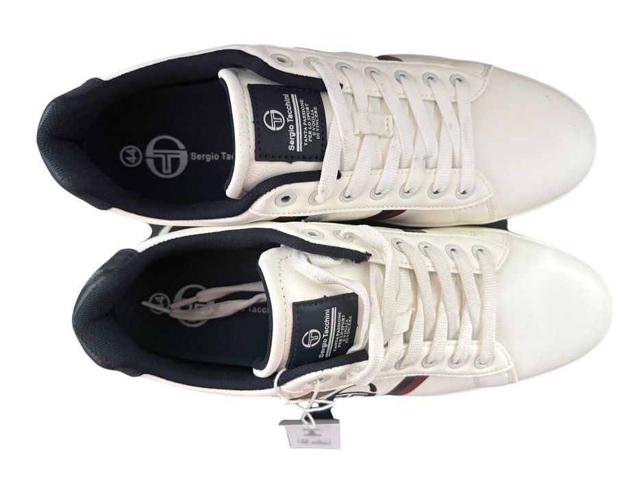 ,Мъжки маратонки Sergio Tacchini Nizza бели кецове спортни обувки, Налични размери: 40, 41, 42, 43, 44