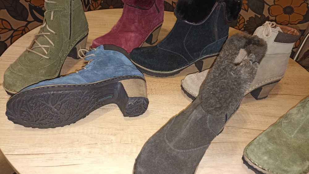 Дамски боти естествена кожа нови