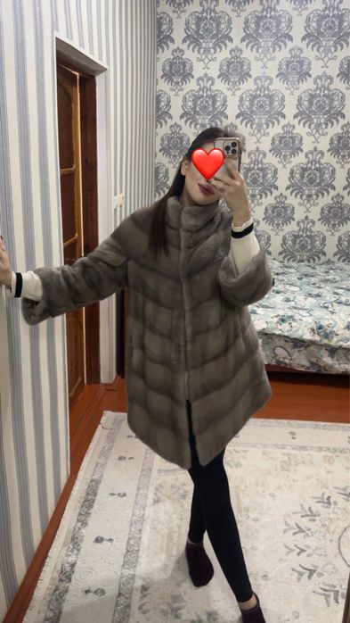 Норковая шуба рубашка вариант