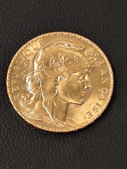 (AG35) Moneda Aur 20 Franci, 1912  B 36088     Vanzare in locatie!