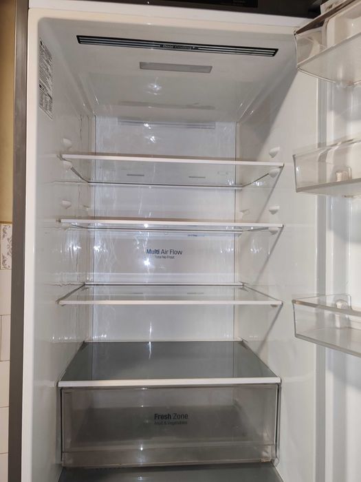 Combina frigorifica LG GBP62DSNFN, No Frost, 384 l, H 203 cm, INOX