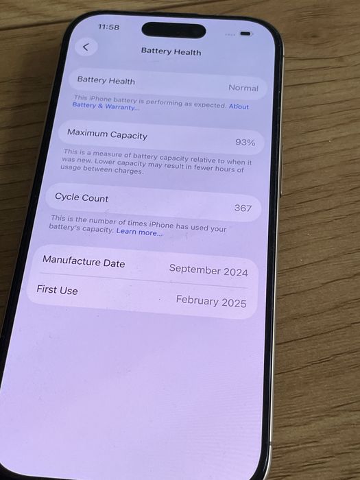 Бартер iPhone 16 pro 128gb гаранция Зора 93% дезърт