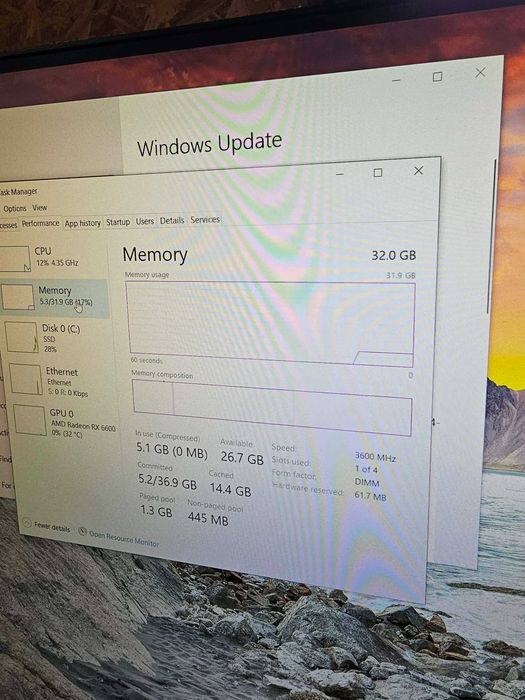 Sistem gaming I7 8700k , Aorus z370, 32gb DDR4, ssd 500, rx6600 8gb  !