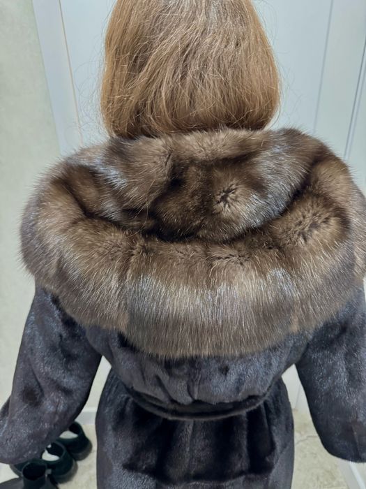 Шуба норковая 46 BLackGlama