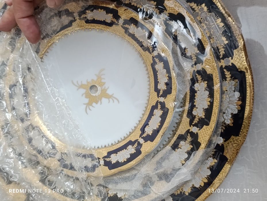 Подставка сервировочная 3-х ярусная Чехия, Этажерка тарелка  посуда