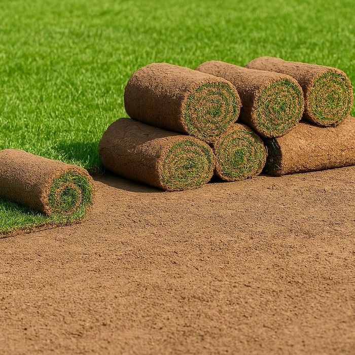 Рулонный живой газон