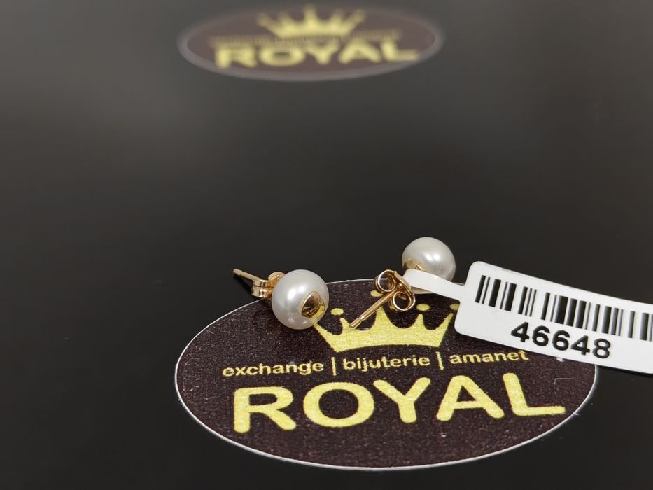 Bijuteria Royal: Cercei aur 14k/0.97 gr