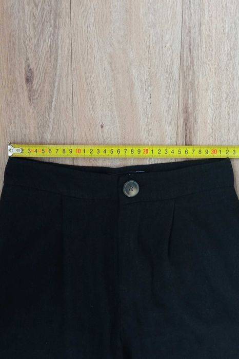 Pantaloni talie inalta, cu in