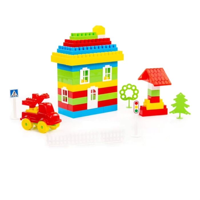 Конструктор “Строитель”. 128 элементов.