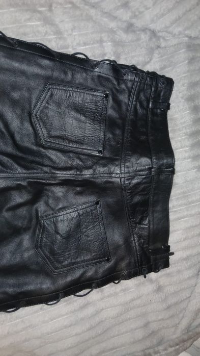 Pantaloni moto piele