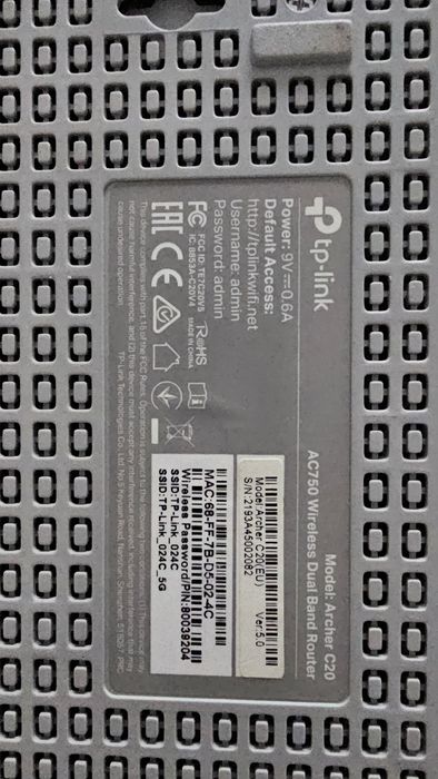 Router TpLink Archer C20