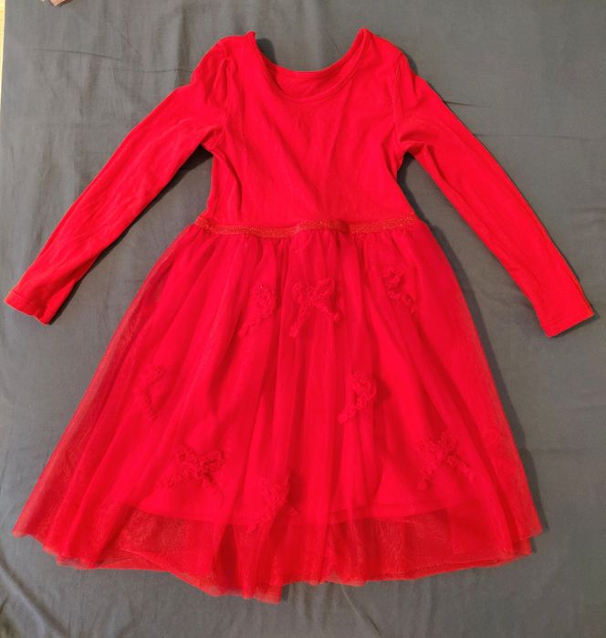 H&M детски Рокли от Джърси с пола от тюл, размер 110-116 / 4-6 г