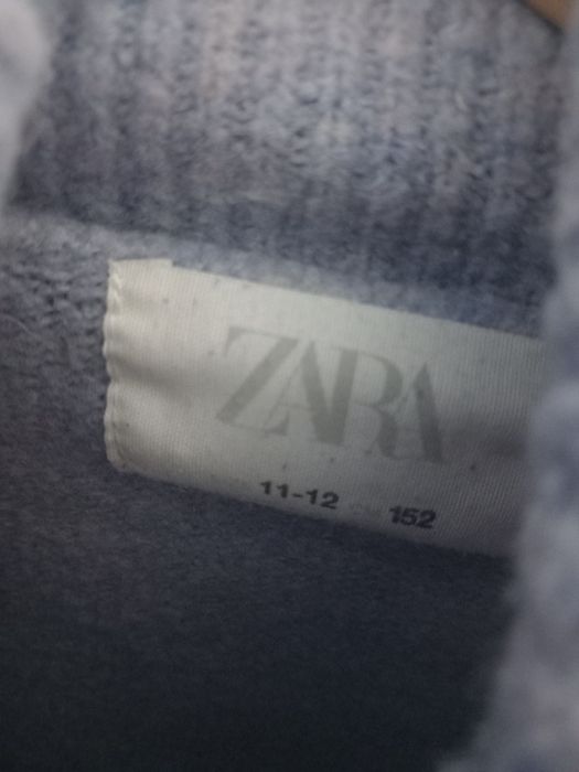 Pulover pe gat baby blue cu lână potrivit pentru XS Zara