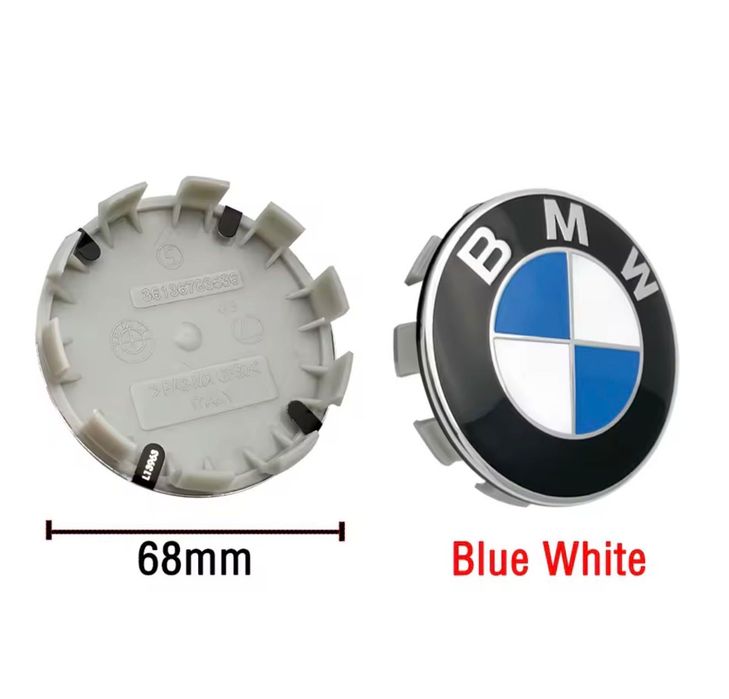 Capace fixe jante BMW 56mm 68mm Alb Albastru Negru Aniversar E60 E90 F01 F10 F30 F36 F15 F16 G05 G20 G30 G11 G12