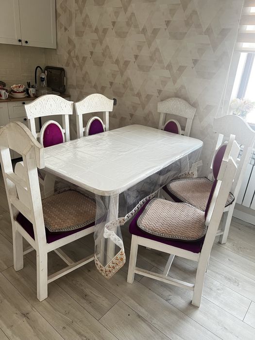 Стол стулья 6 шт комплект