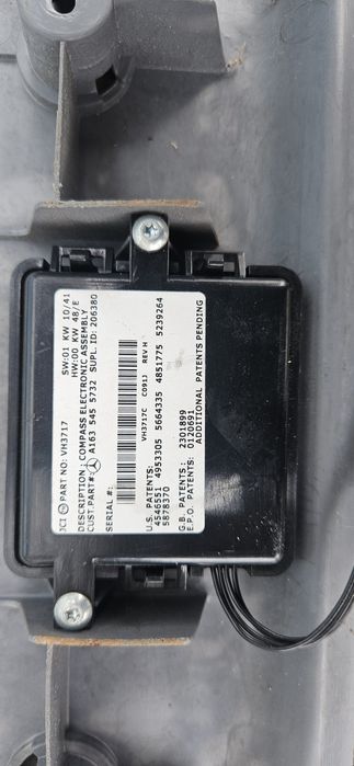 Лайсна За Багажниз и Лайсни за Прага Модул компас Mercedes ML/МЛ w163