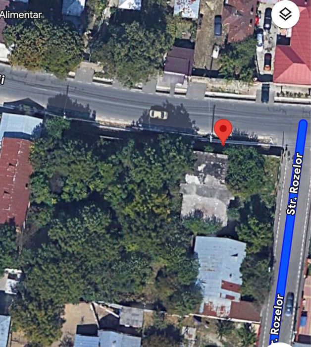 Teren stradal cu utilitati glina   plus constructie cu placa