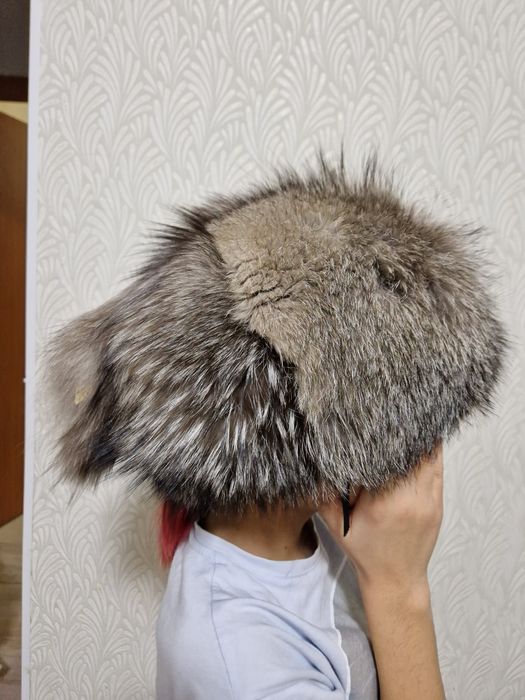 Шапка меховая чернобурка