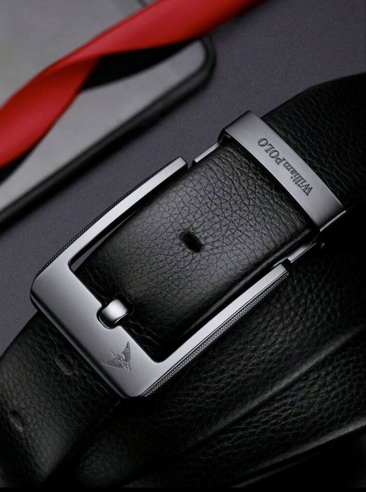 Мъжки официален колан WilliamPAUL LEATH*/Естествена кожа -15% Промоция