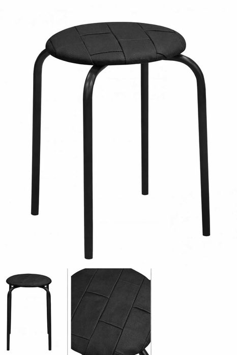 Табуреты чёрные эко кожа