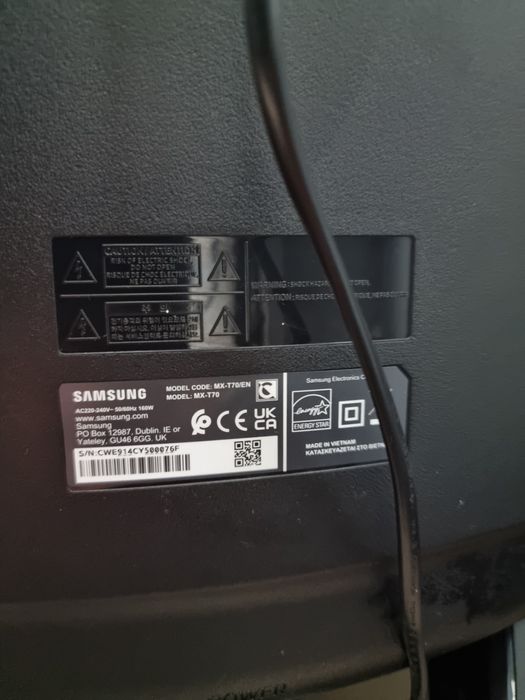 Noble Amanet - 2X Samsung sistem audio MX-T70 1500 W