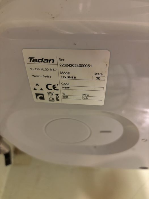 Бойлер Tedan Hydra INOX 30L