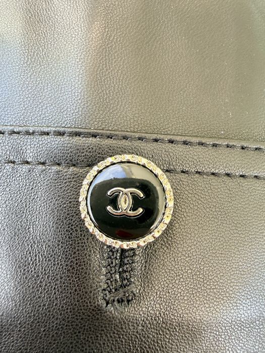 Chanel geaca autentica piele naturală