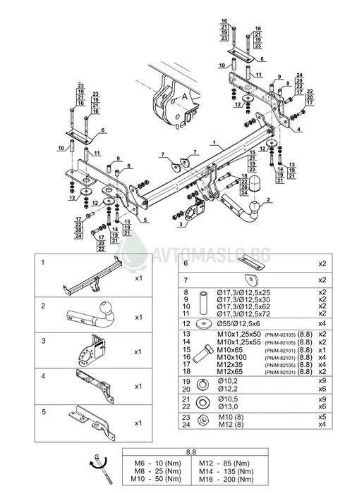 НОВ Теглич за Honda CRV I 1997-2002 сваляем теглич за хонда црв 1 сертификат