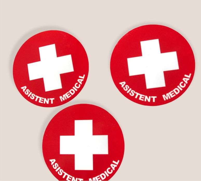 set 5 buc abtibild custom made asistent medical, transport gratuit