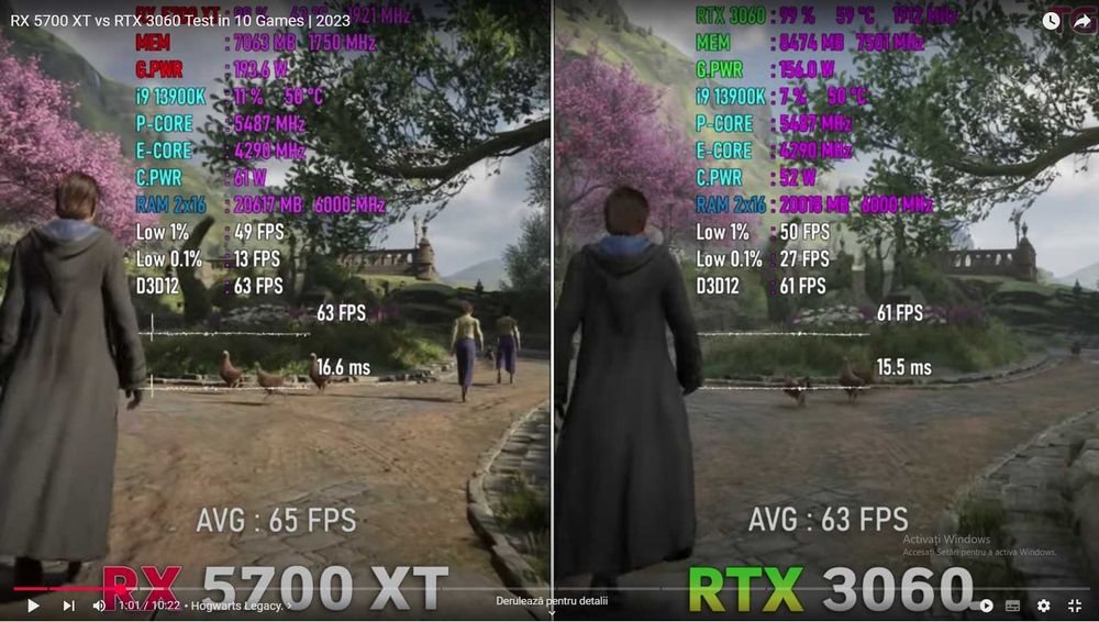pLca  video Saphire Nitro+ RX 5700 XT 8Gb ddr6 /256 biti - rtx 3060