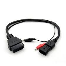 Кабел преходник Opel 10, Renault 12 ,fiat 3(pin) към 16 pin obd2