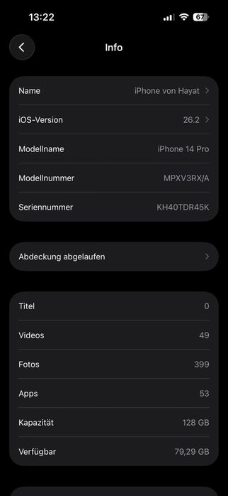 iPhone 14 Pro – 128GB – батерия 81% – с кутия и документи