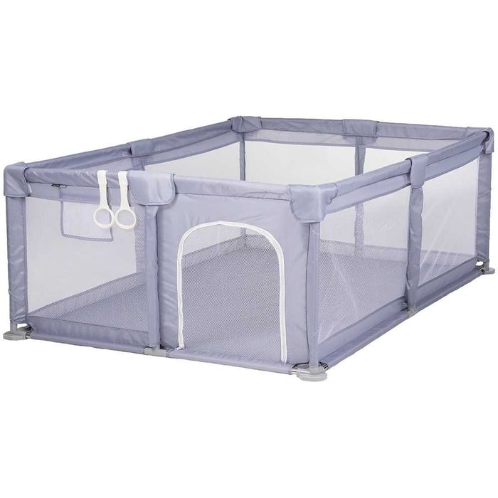 Tarc de joaca copii Chipolino Lotus 180x120 cm beige/gri