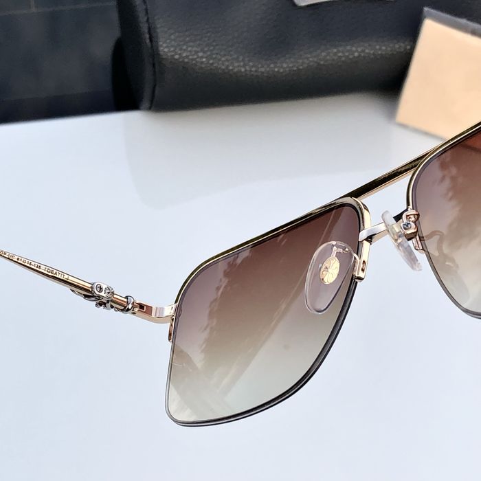 Ochelari Chrome Hearts maro