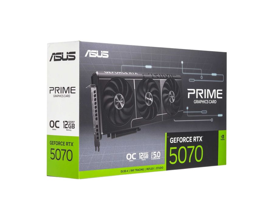 - Видеокарта ASUS Prime GeForce RTX 5070 12GB GDDR7