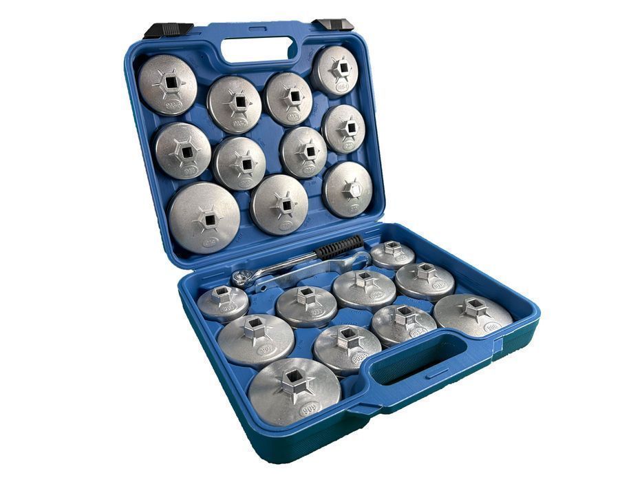 Trusa cu chei capace din aluminiu pentru filtre de ulei 23 piese gebo