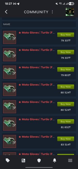 Продам перчатки в cs2