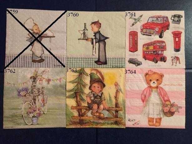 Салфетки за колекция или декупаж