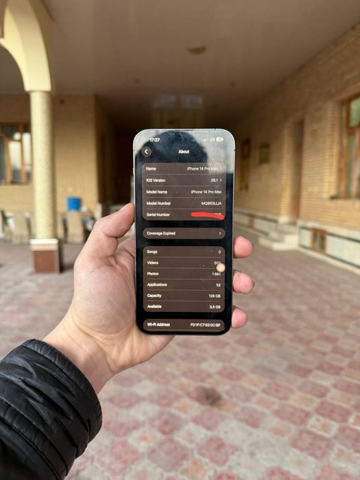 Holati idyal iphone 14 pro max 128 gb 84 yonks usto kurmagan faqat nax