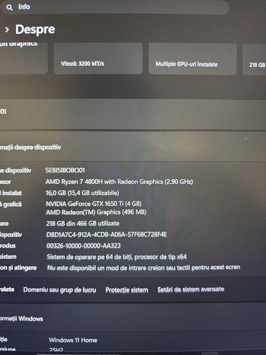 Vand laptop ideapad gaming 3