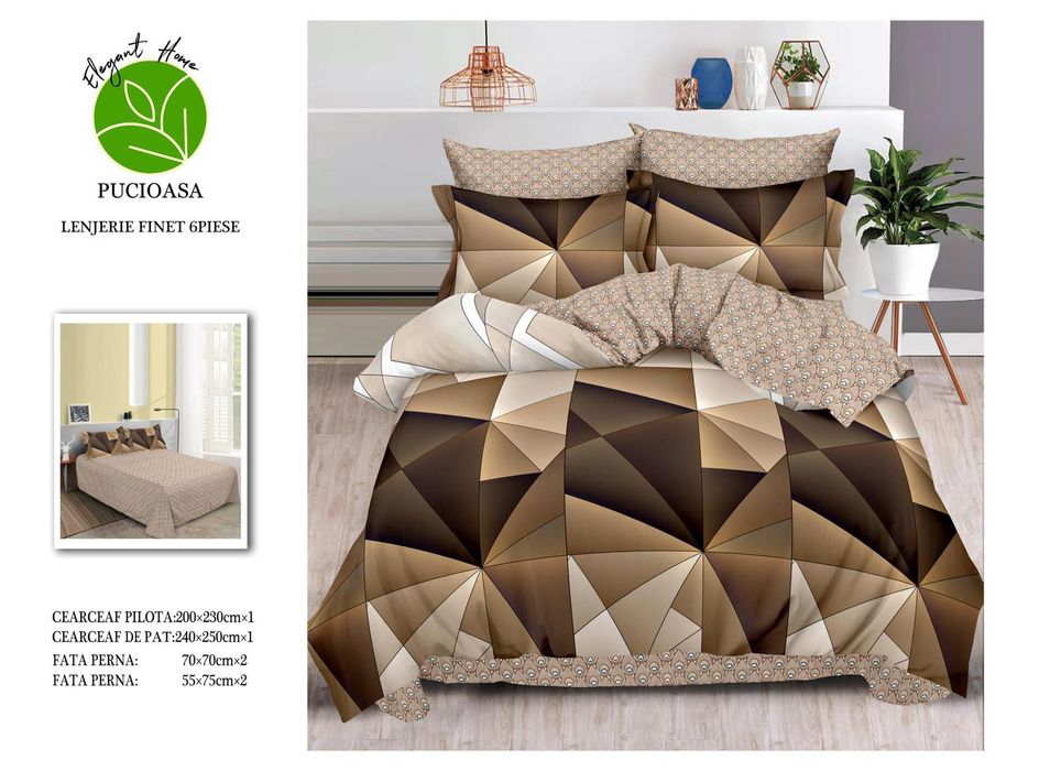 Lenjerii bumbac tip finet 6 piese