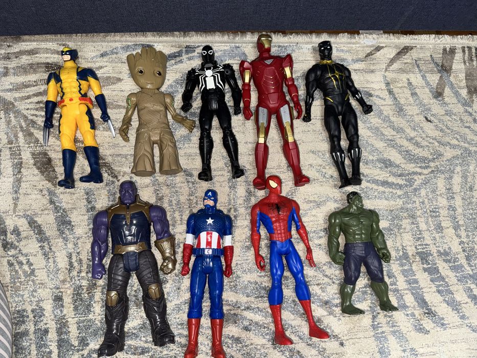 Фигурки Marvel капитан америка, человек паук и тд