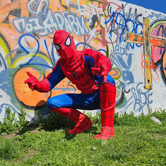 Costum Spiderman Barbati Muschi Super Erou Premium