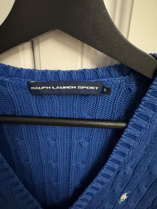 Pulover femei Ralph Lauren sport cable knit, albastru regal, ma