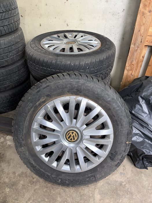 Jante tabla VAG 5x112 R15 Anvelope Iarna+capace VW/Seat/Skoda/Audi