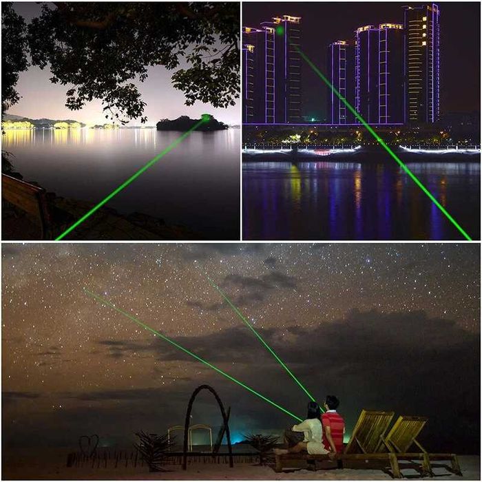 LASER Pointer VERDE raza 10km aratator laser camping